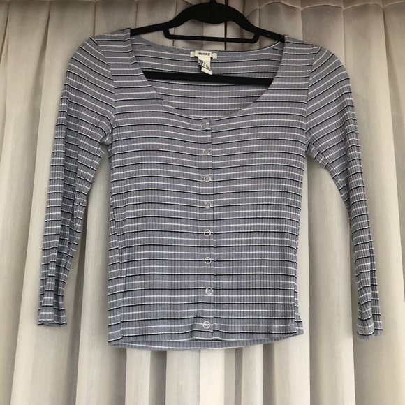 F21 Striped Shirt - Picture 1 of 2